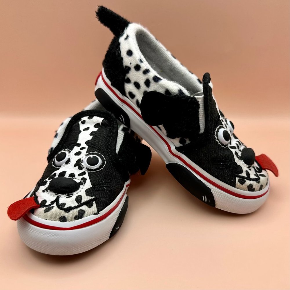 Toddler Size 7 Vans Dalmatian Shoes - GUC